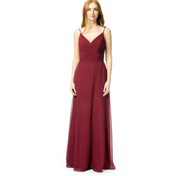 BARI JAY Women's Style#  BC-1867 BRIDESMAID DRESS  WINE Size 14 - Picture 1 of 10